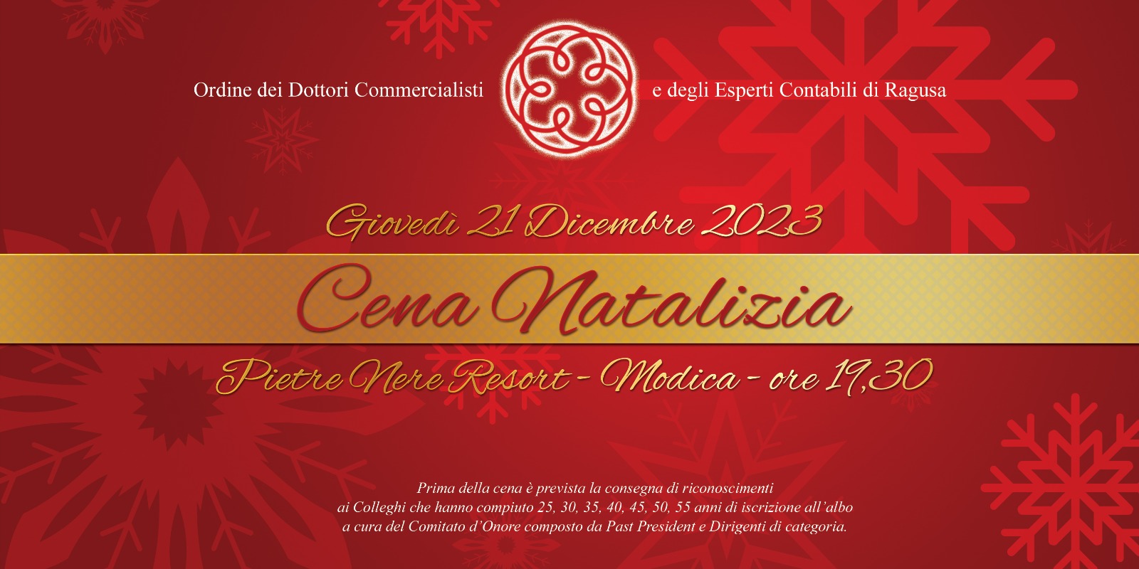 Cena Natalizia 21 Dicembre 2023